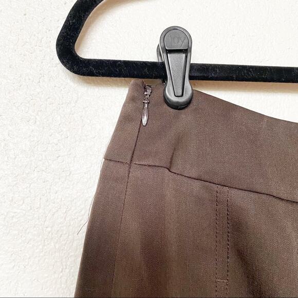 Carlisle 100% Wool Brown Pleated Skirt Size 4 - Picture 8 of 9